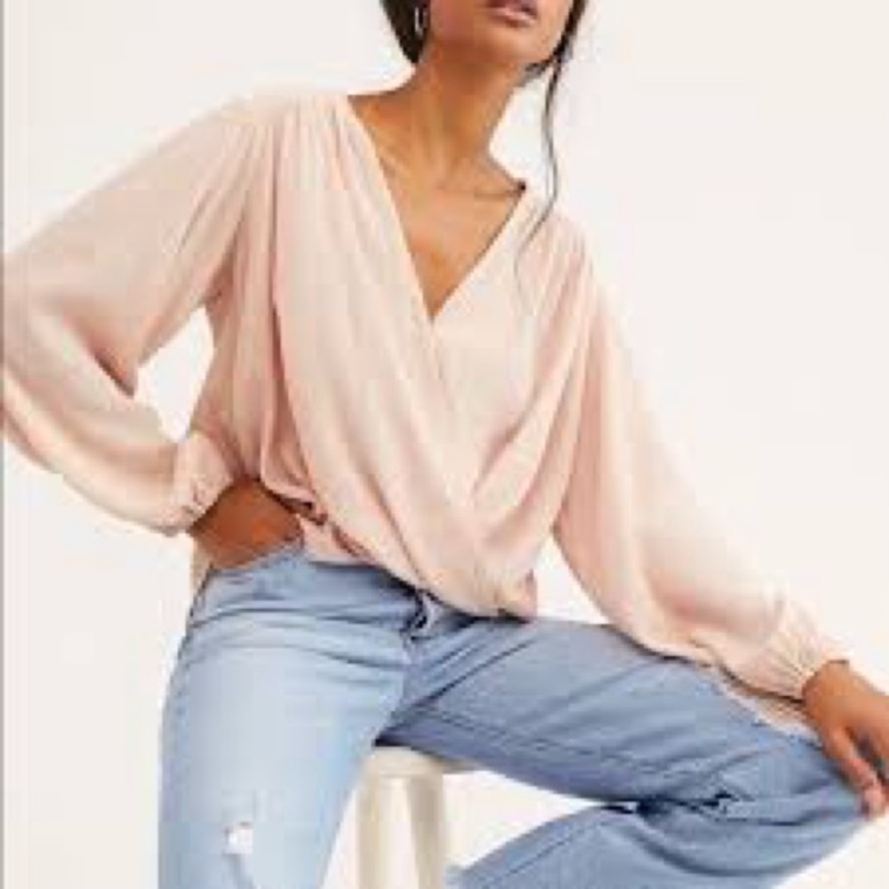 Free People Check On It Wrap Top
